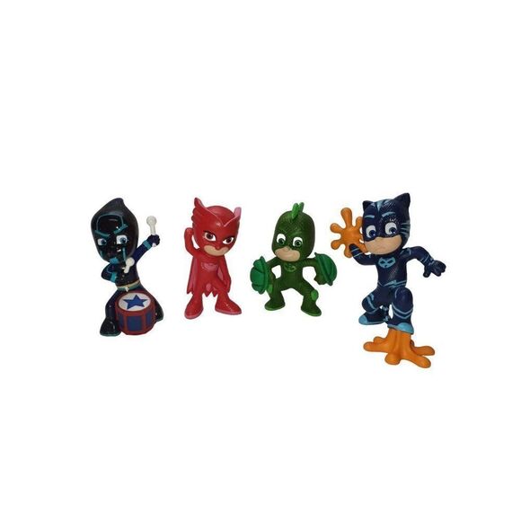 PJ Masks Collectible Figures Set Deluxe 4 piece 3.5" Bundle NWOT - Picture 5 of 5